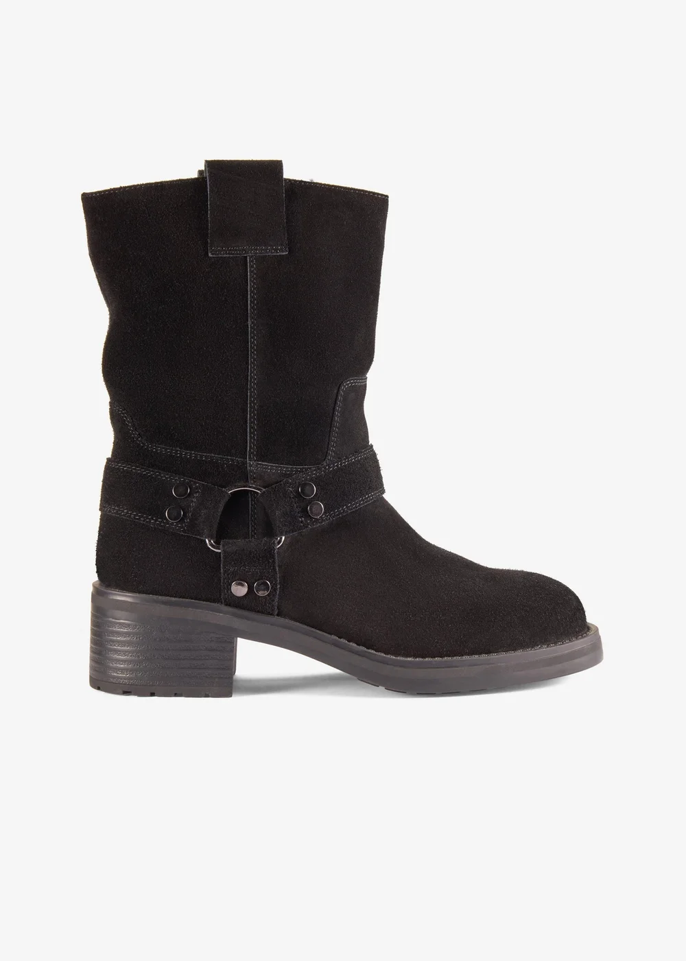 Clarks Womens Black Chai Bliss Suede Standard - 5 Image 1
