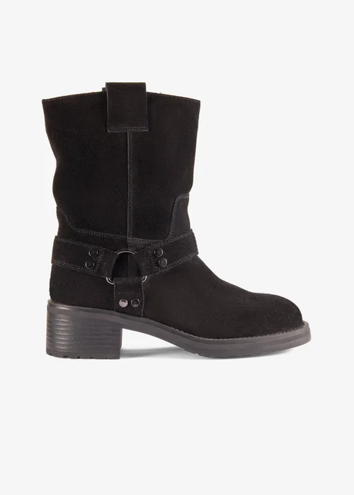 Clarks Womens Black Chai Bliss Suede Standard - 5 Image 1
