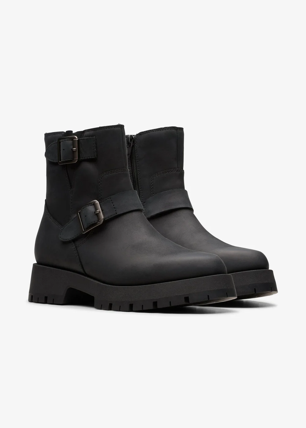 Clarks Womens Black Ledwick Haley Leather Standard - 5 Image 4