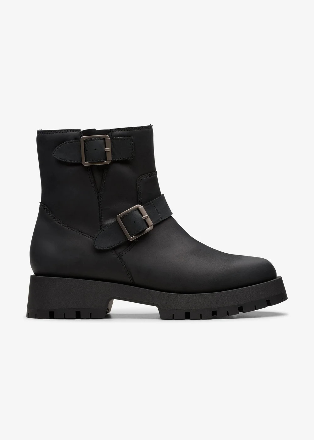 Clarks Womens Black Ledwick Haley Leather Standard - 5 Image 1