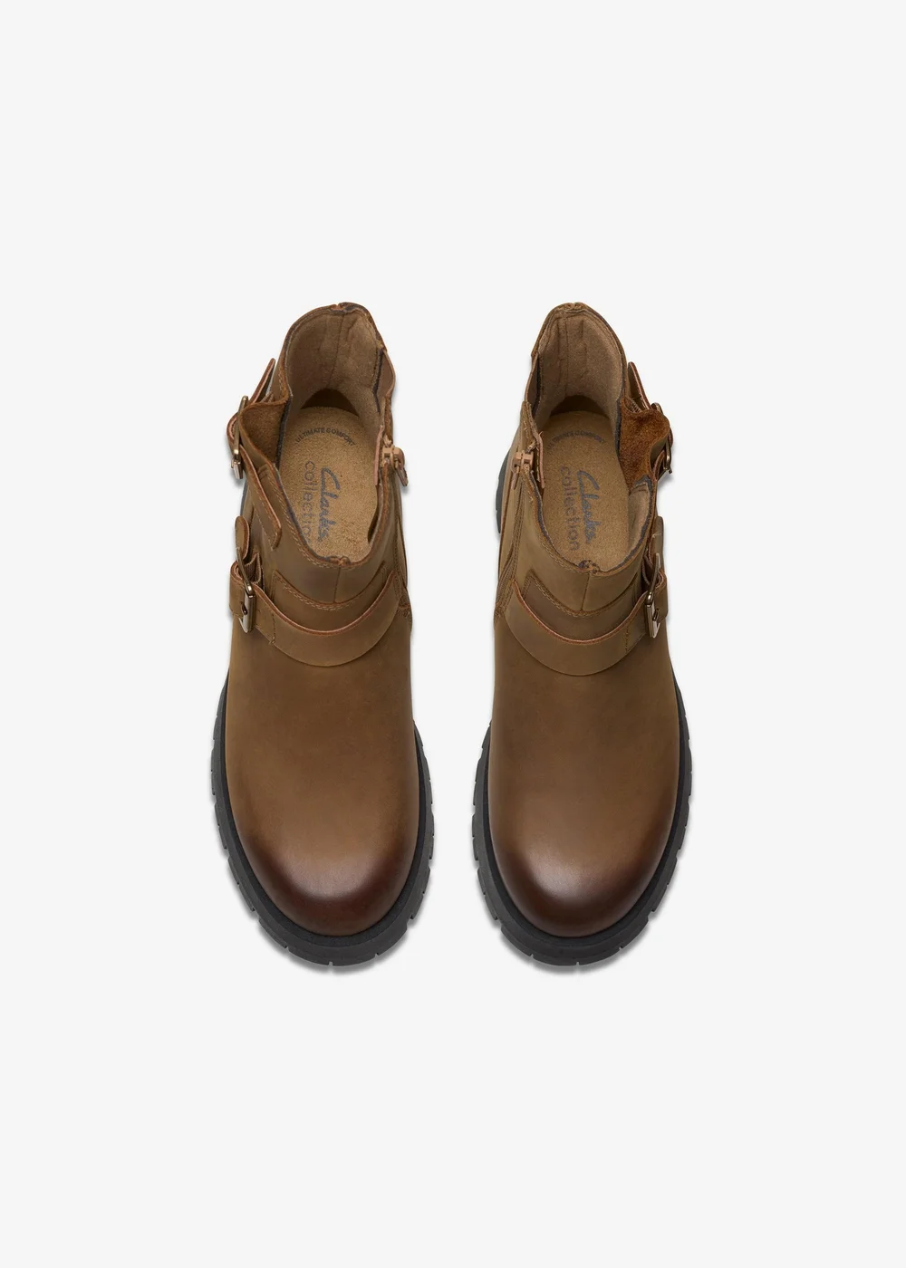 Clarks Womens Brown Ledwick Haley Leather Standard - 6 Image 6