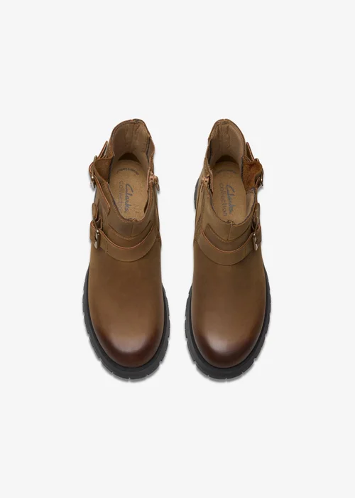 Clarks Womens Brown Ledwick Haley Leather Standard - 6 Image 6
