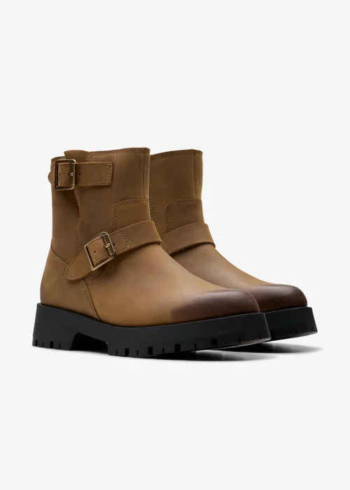 Clarks Womens Brown Ledwick Haley Leather Standard - 6 Image 4