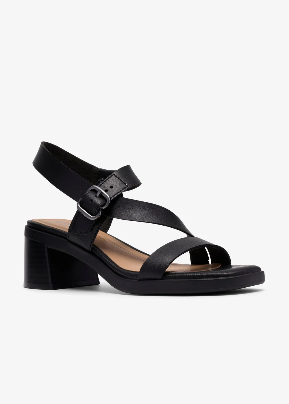 Clarks Womens Black Jaylan Sol Leather Standard - 7 Image 5