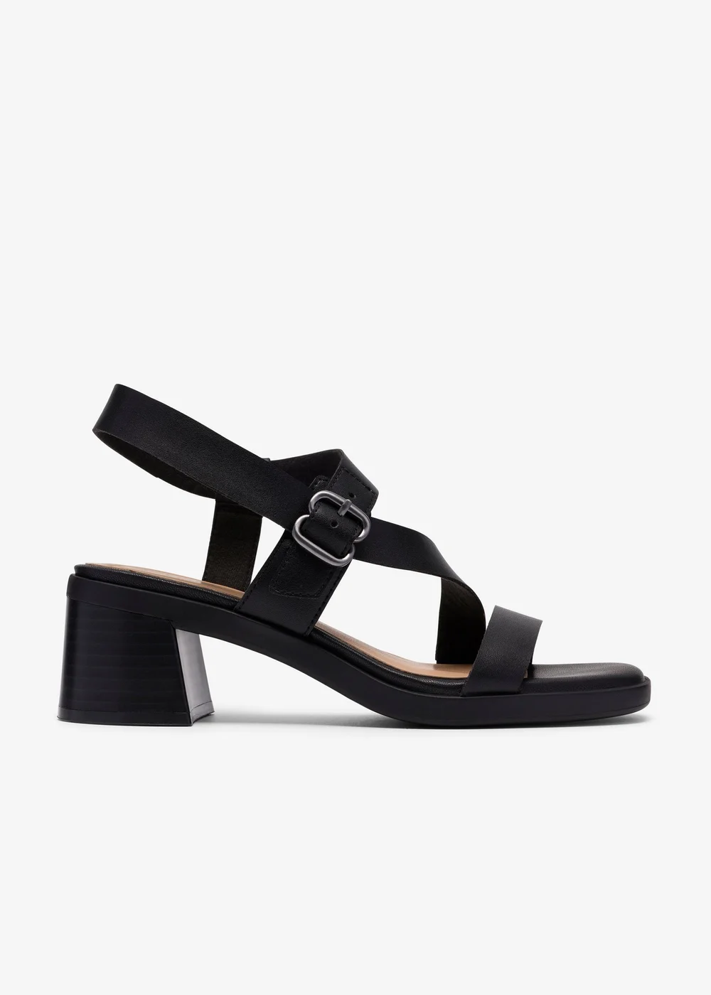 Clarks Womens Black Jaylan Sol Leather Standard - 7 Image 1