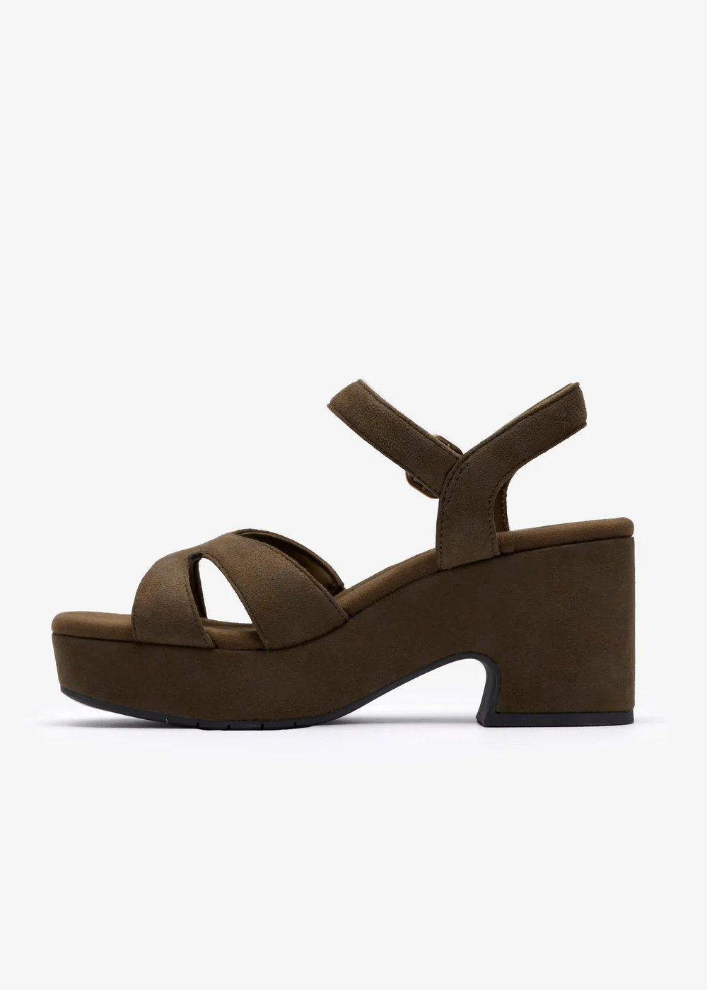 Clarks Womens Green Nerisa Twist Textile Standard - 5 Image 2
