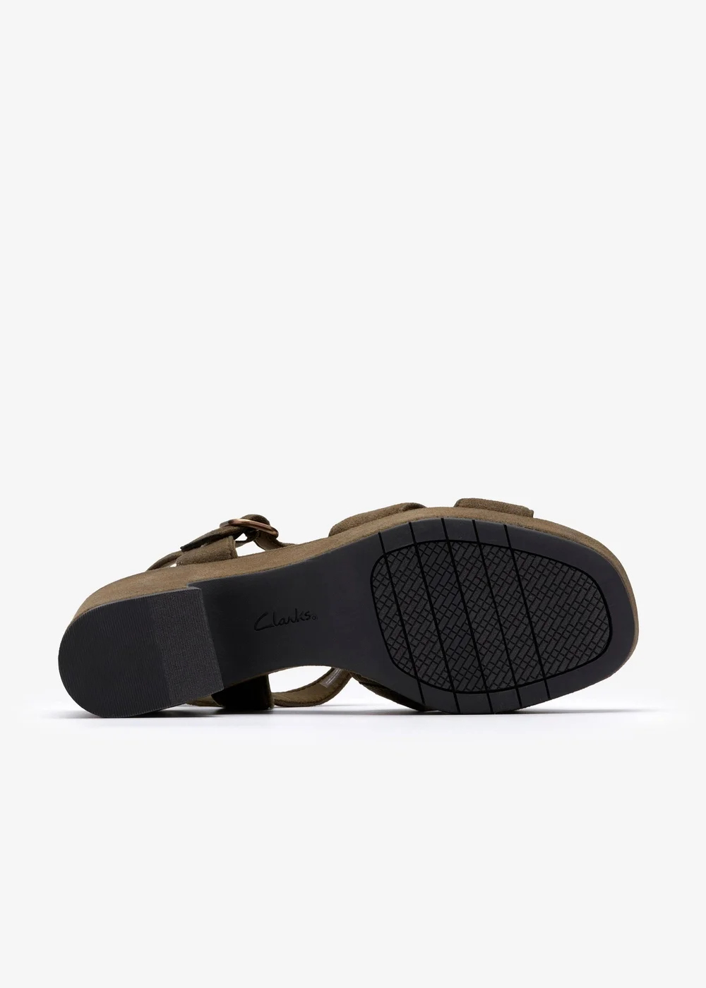 Clarks Womens Green Nerisa Twist Textile Standard - 5 Image 3