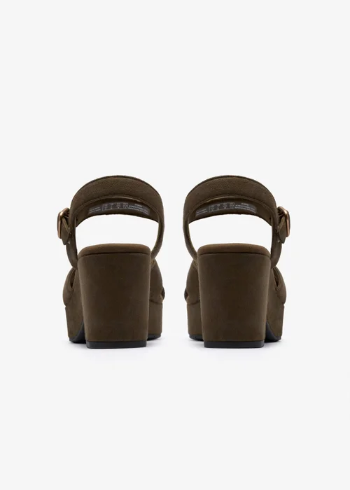 Clarks Womens Green Nerisa Twist Textile Standard - 5 Image 5