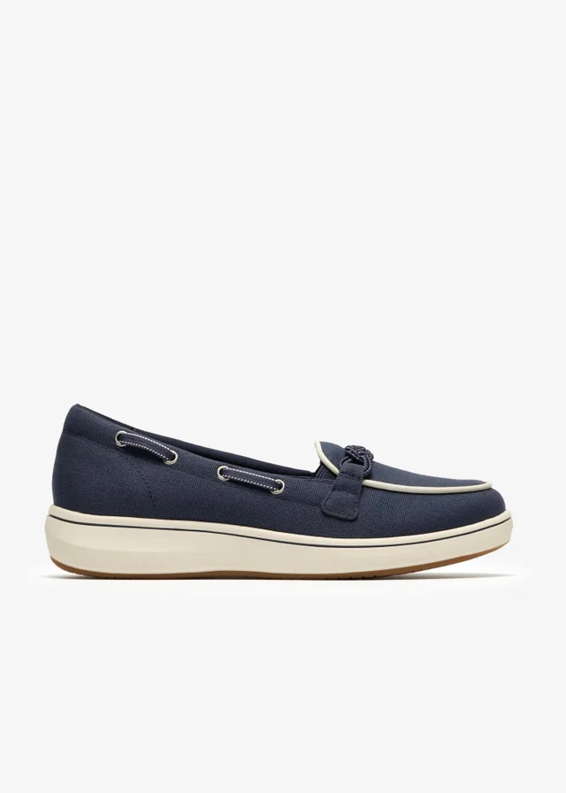 Clarks Cloudsteppers Womens Blue Brinkley Sky Bay Textile Standard