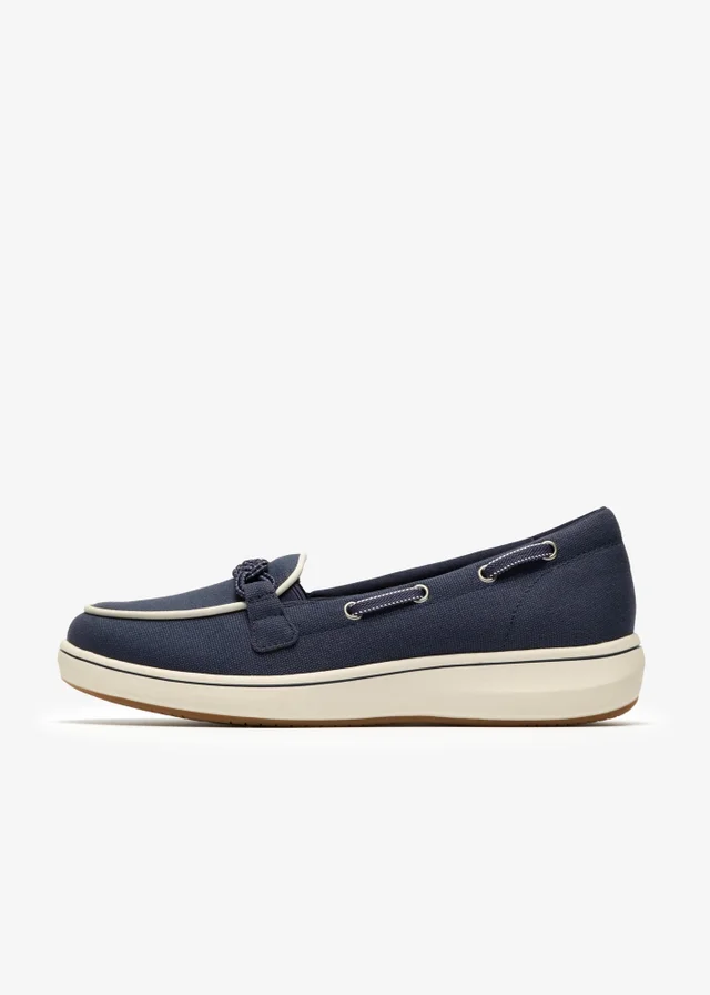 Clarks Cloudsteppers Womens Blue Brinkley Sky Bay Textile Standard