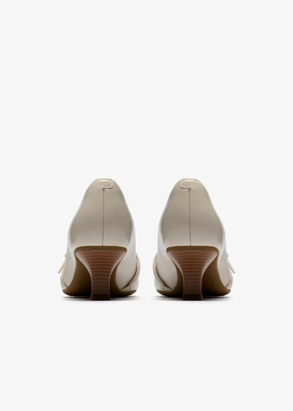 Clarks Womens White Kepley Star Leather Standard - 6 Image 5