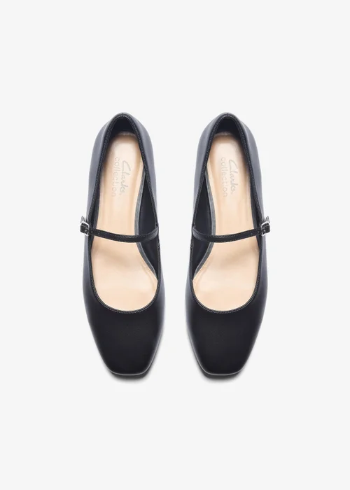 Clarks Womens Black Emelina Gem Synthetic Standard - 6 Image 6