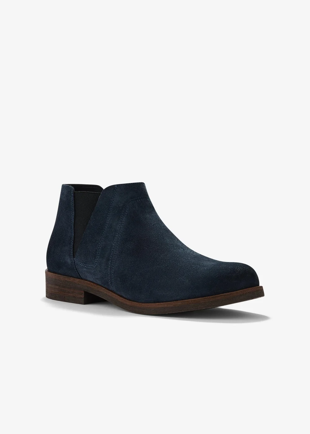 Clarks Womens Blue Demi 2 Beat Suede Standard - 6 Image 4