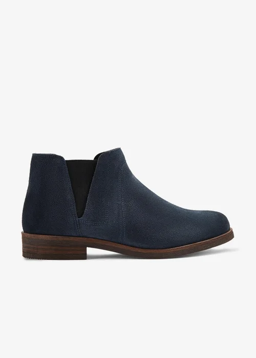 Clarks Womens Blue Demi 2 Beat Suede Standard - 6 Image 1