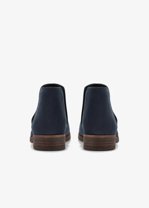 Clarks Womens Blue Demi 2 Beat Suede Standard - 6 Image 5