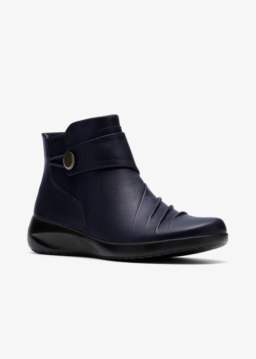 Clarks Womens Blue Kaetlyn Sara Leather Standard - 6 Image 4