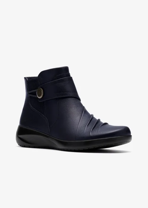 Clarks Womens Blue Kaetlyn Sara Leather Standard - 6 Image 4