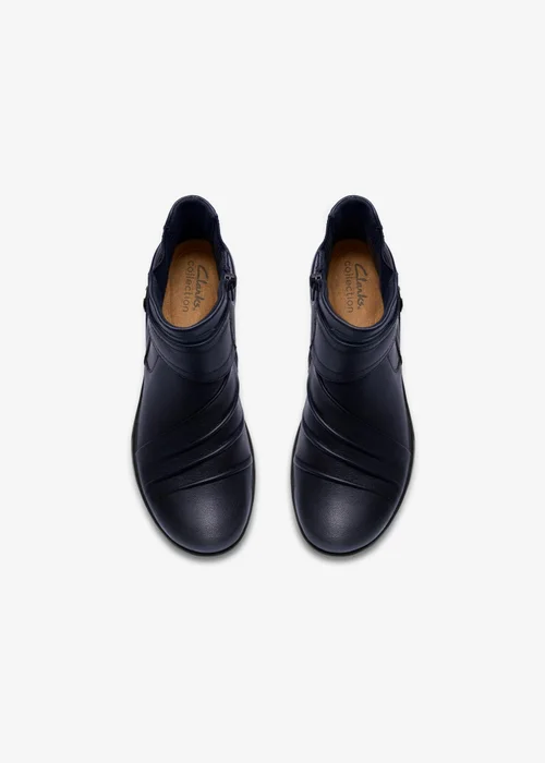 Clarks Womens Blue Kaetlyn Sara Leather Standard - 6 Image 6
