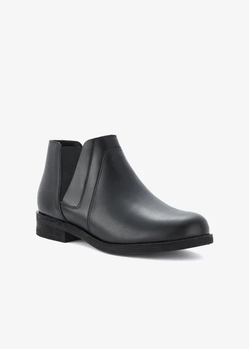 Clarks Womens Black Demi 2 Beat Leather Standard - 6 Image 4