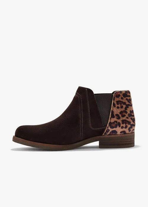 Clarks Womens Brown Demi 2 Beat Suede Standard - 6 Image 2