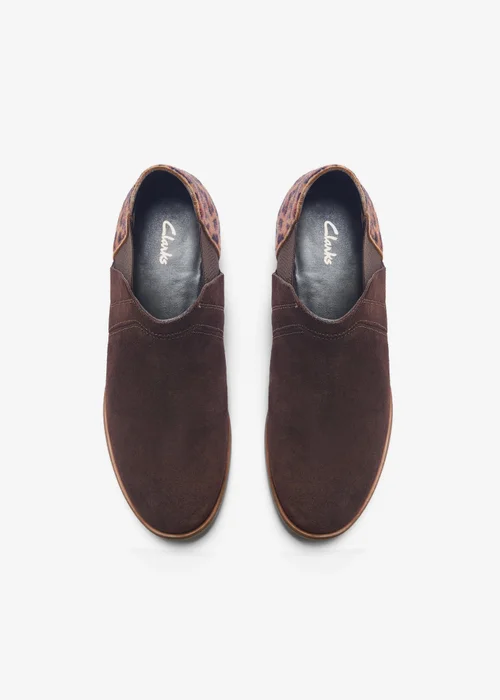 Clarks Womens Brown Demi 2 Beat Suede Standard - 6 Image 6