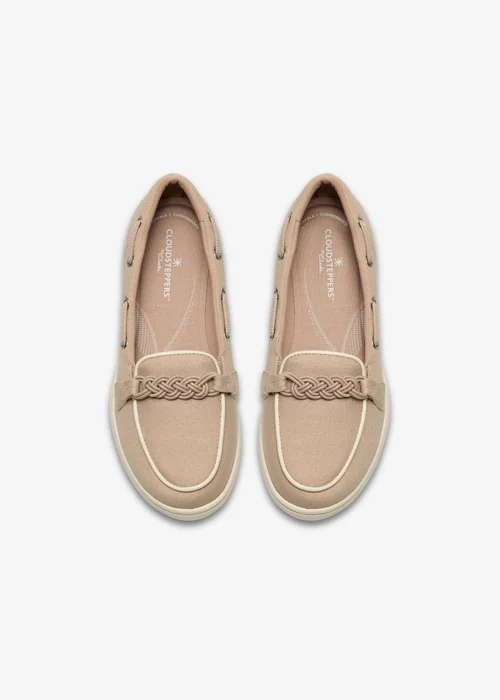 Clarks Cloudsteppers Womens Beige Brinkley Sky Bay Textile Standard - 6 Image 6