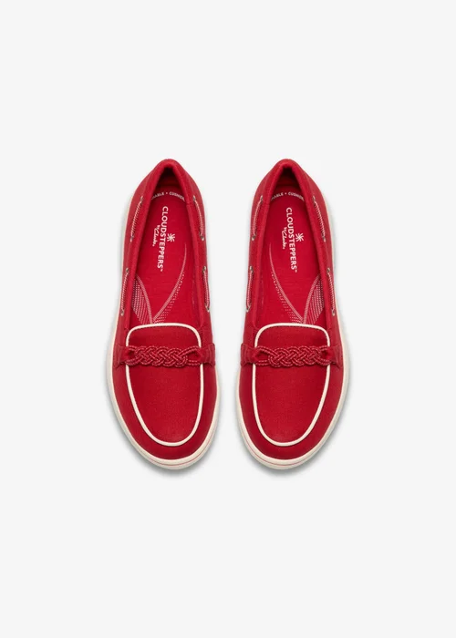 Clarks Cloudsteppers Womens Red Brinkley Sky Bay Textile Standard - 6 Image 6