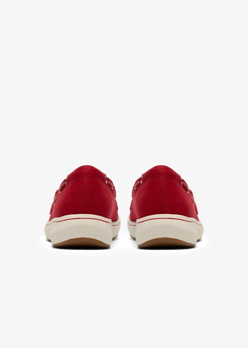 Clarks Cloudsteppers Womens Red Brinkley Sky Bay Textile Standard - 6 Image 5