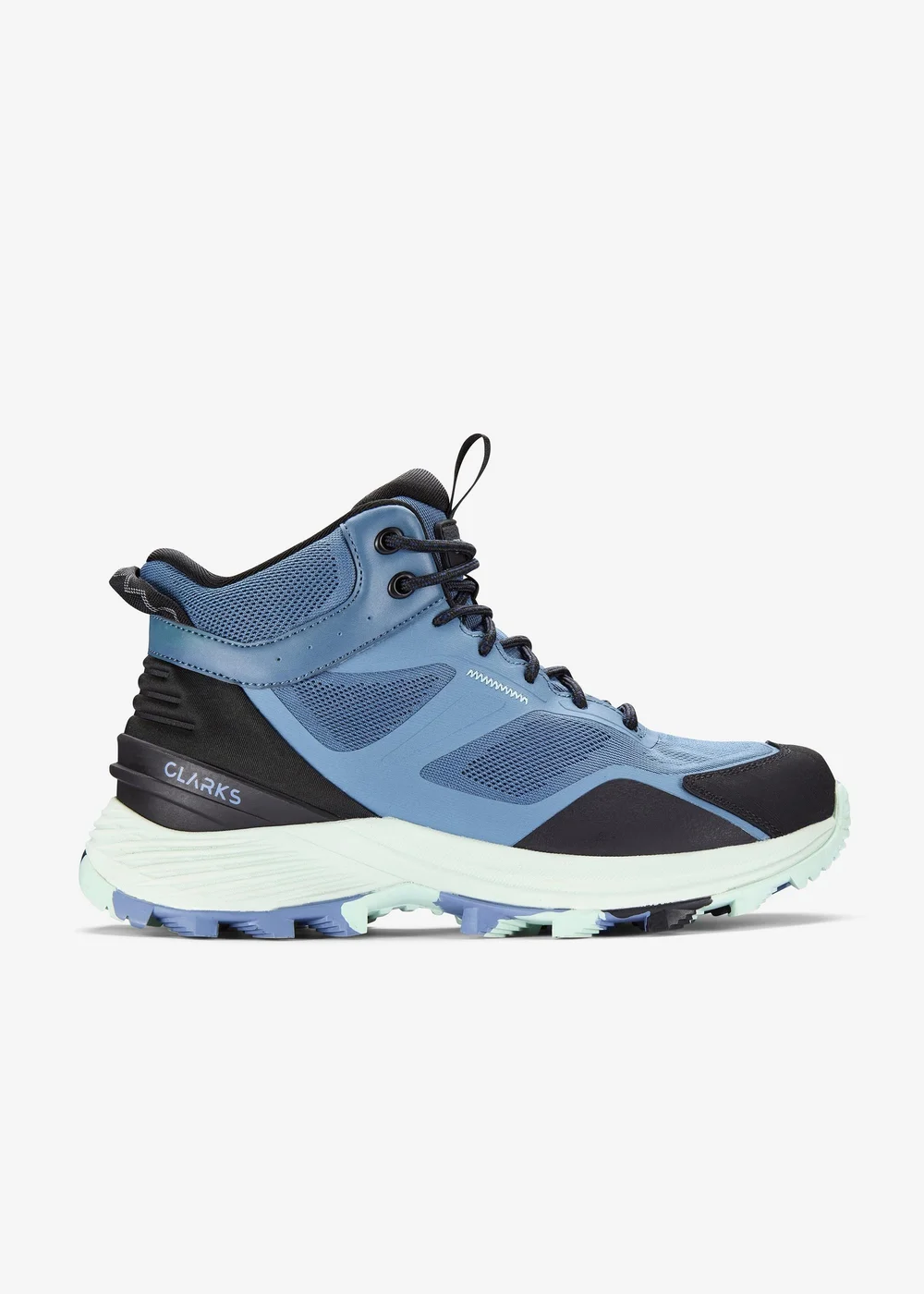 Clarks Womens Blue Laila Hi Waterproof Textile Standard - 6 Image 1