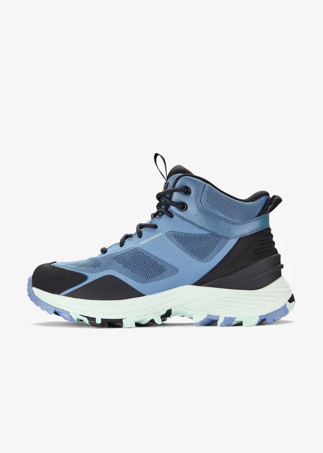 Clarks Womens Blue Laila Hi Waterproof Textile Standard