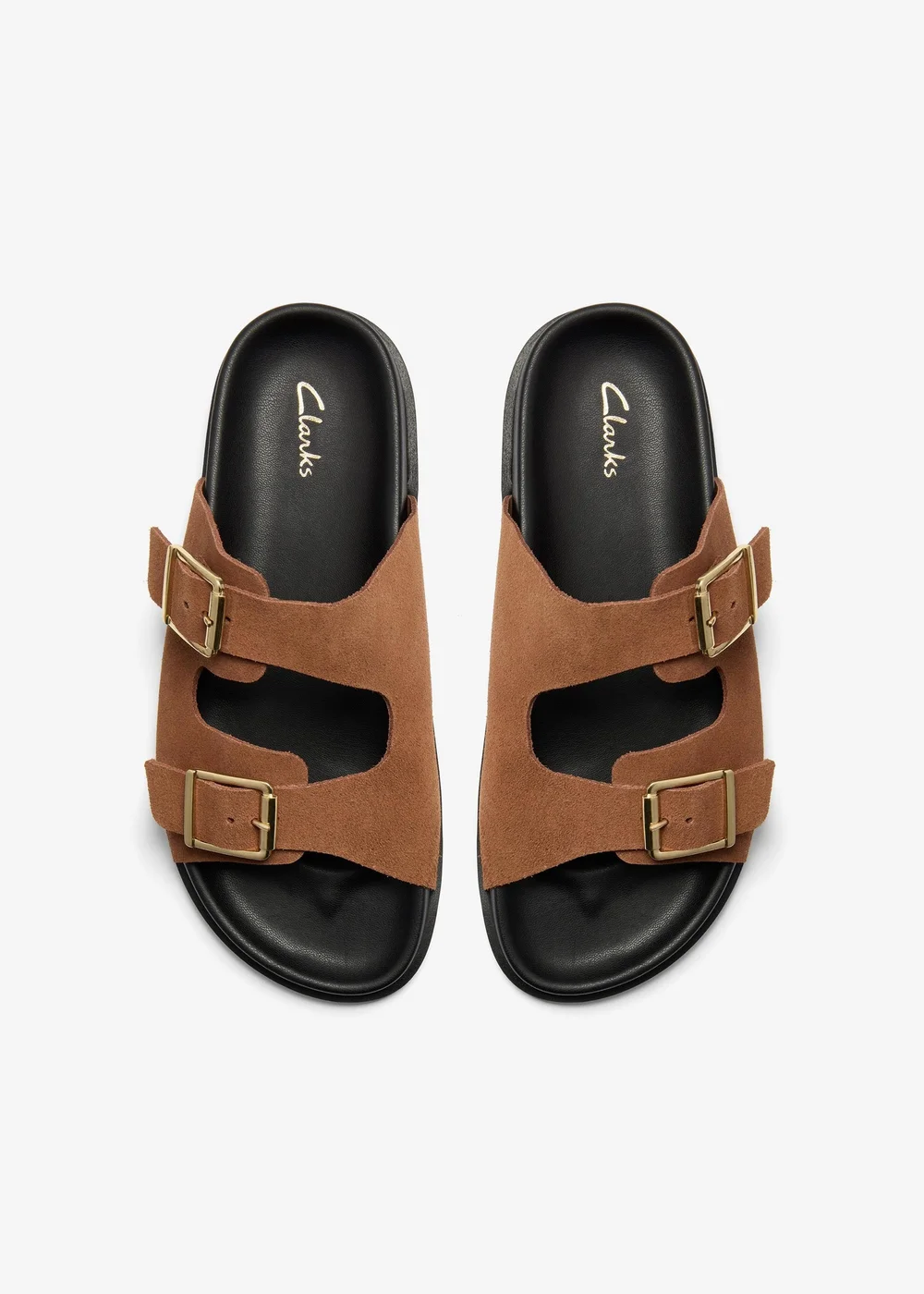 Clarks Womens Brown Zarlea Buckle Suede Standard - 6 Image 6