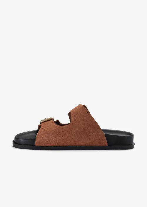 Clarks Womens Brown Zarlea Buckle Suede Standard - 6 Image 2