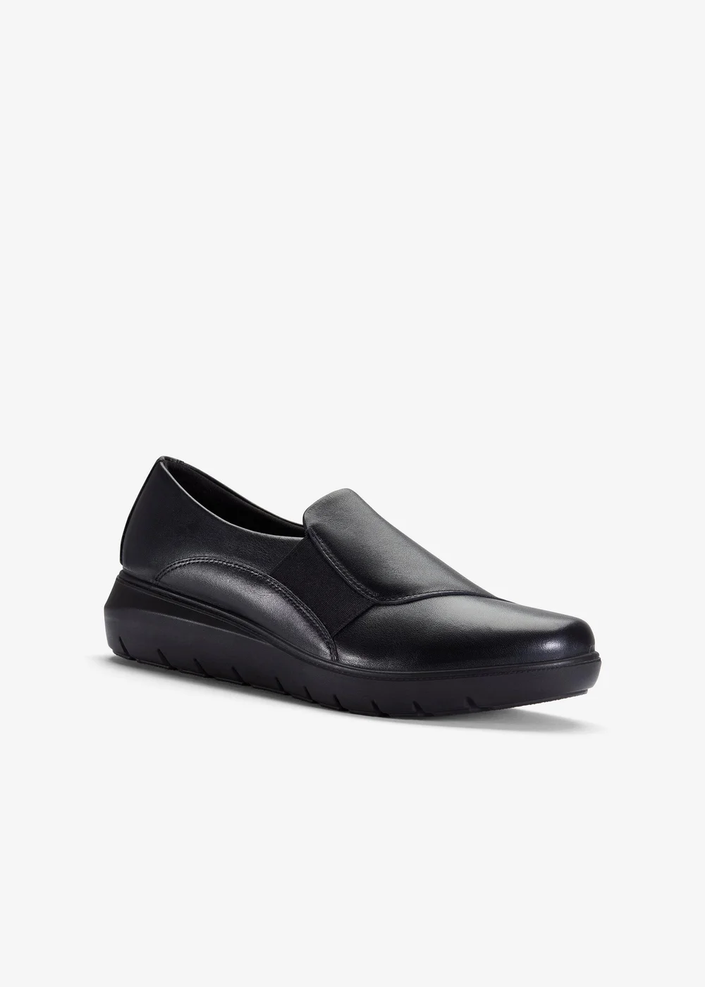 Clarks Womens Black Un Bay Step Leather Standard - 6 Image 5