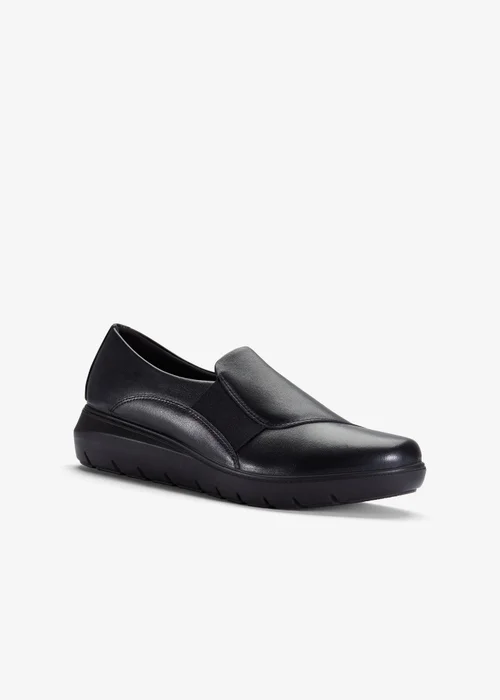 Clarks Womens Black Un Bay Step Leather Standard - 6 Image 5