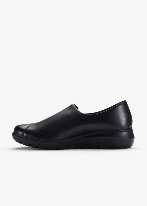 Clarks Womens Black Un Bay Step Leather Standard - 6 Image 2
