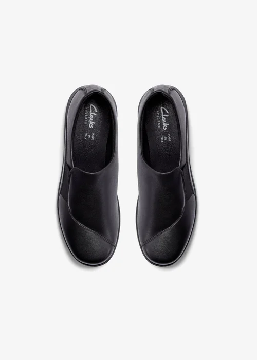 Clarks Womens Black Un Bay Step Leather Standard - 6 Image 6