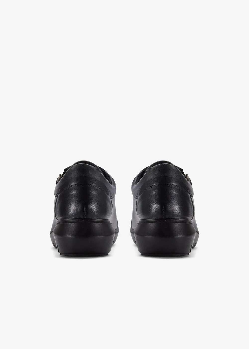 Clarks Womens Black Un Bay Lace Leather Standard - 6 Image 4