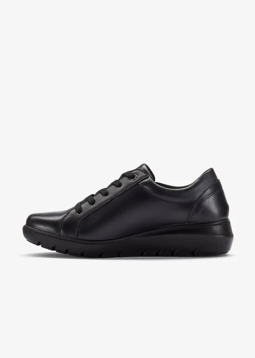 Clarks Womens Black Un Bay Lace Leather Standard - 6 Image 2