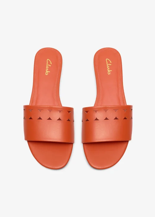 Clarks Womens Orange Kediri Mule Synthetic Standard - 6 Image 6