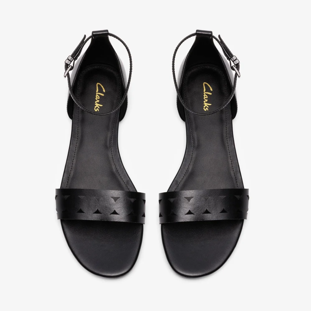 Clarks Kediri Part Black Synthetic Standard - 6 Image 6