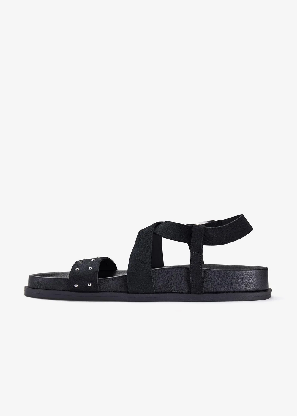 Clarks Womens Black Zarlea Strap Leather Standard - 6 Image 2