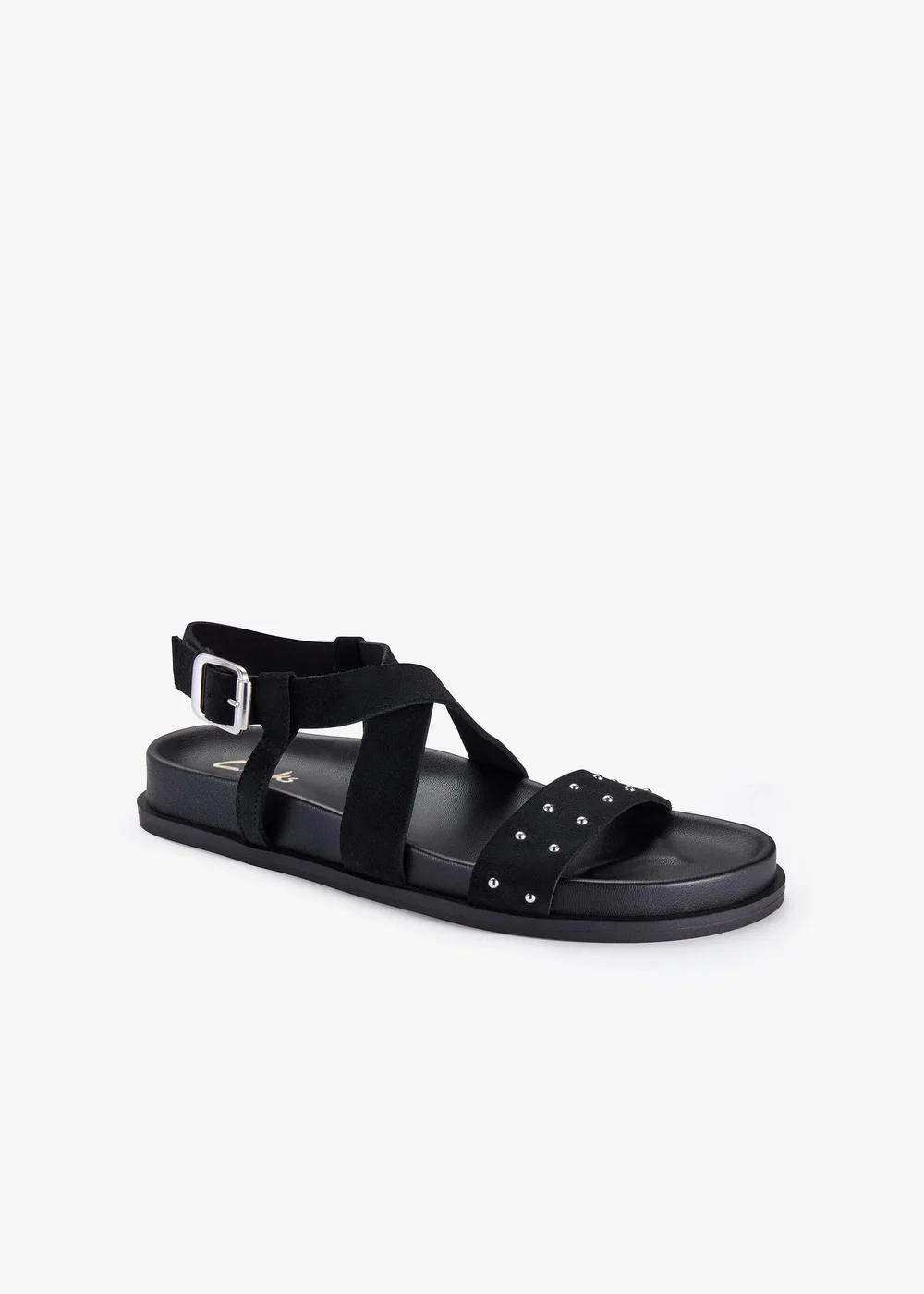 Clarks Womens Black Zarlea Strap Leather Standard - 6 Image 4
