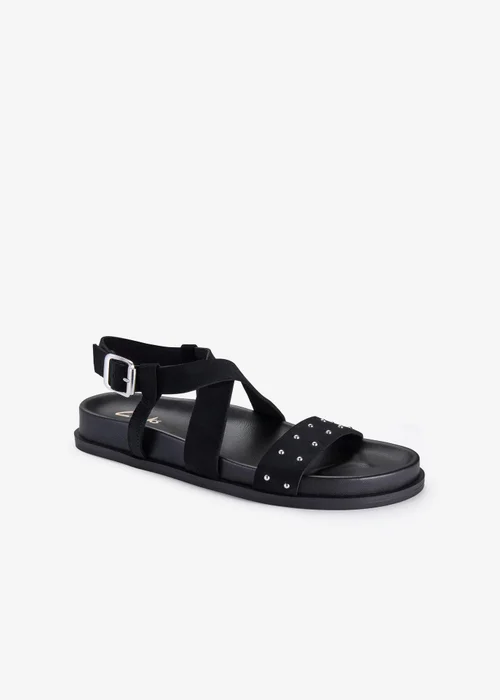 Clarks Womens Black Zarlea Strap Leather Standard - 6 Image 4