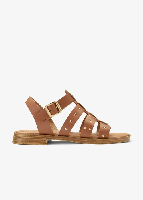 Clarks Womens Brown Tenara Strap Leather Standard - 6 Image 1