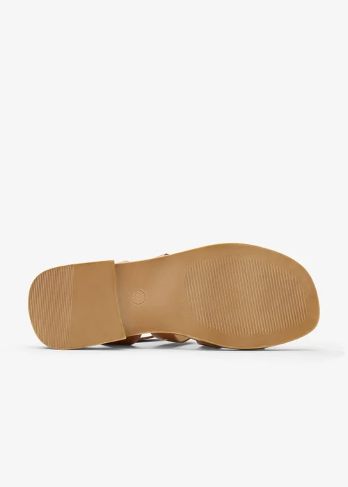 Clarks Womens Brown Tenara Strap Leather Standard - 6 Image 3