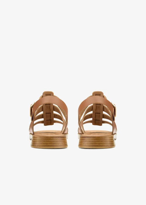 Clarks Womens Brown Tenara Strap Leather Standard - 6 Image 5