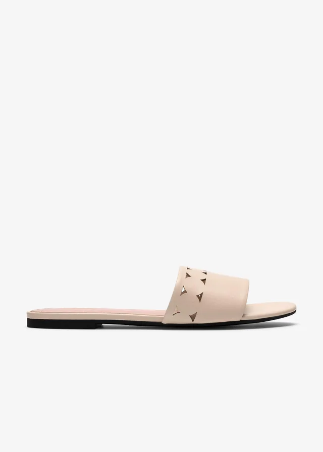 Clarks Womens White Kediri Mule Synthetic Standard