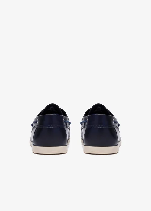 Clarks Mens Blue Ebford Lace Leather Standard - 6 Image 5