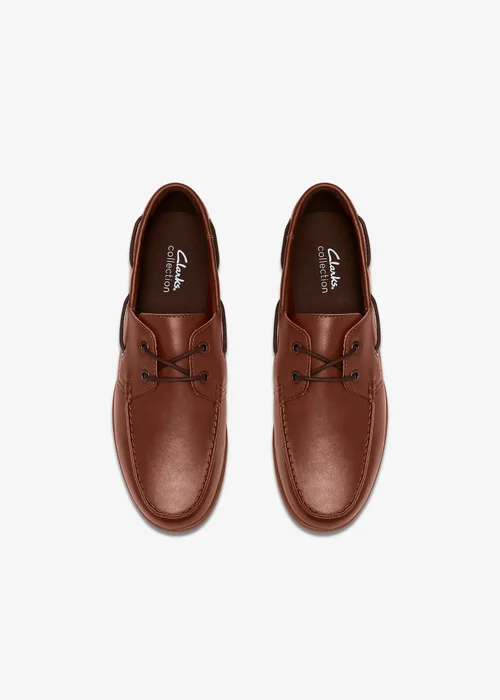 Clarks Mens Brown Ebford Lace Leather Standard - 6 Image 6