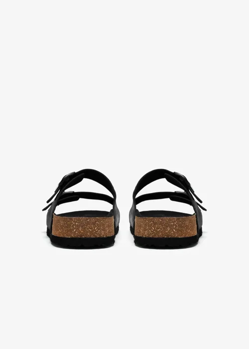 Clarks Mens Black Wembury Strap Leather Standard - 6 Image 5